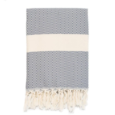 Baby Elmas Turkish Towel - Medium Grey