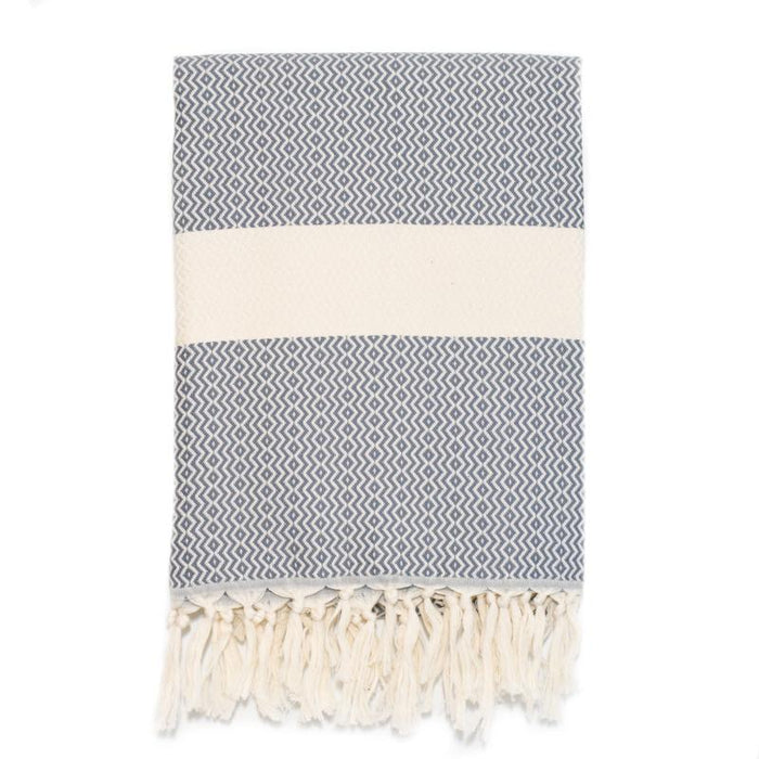 Baby Elmas Turkish Towel - Medium Grey