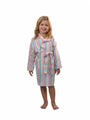 Childs Striped Turkish Towel Robe - Rainbow Stripe