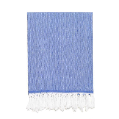 Classic Herringbone Turkish Towel - Royal