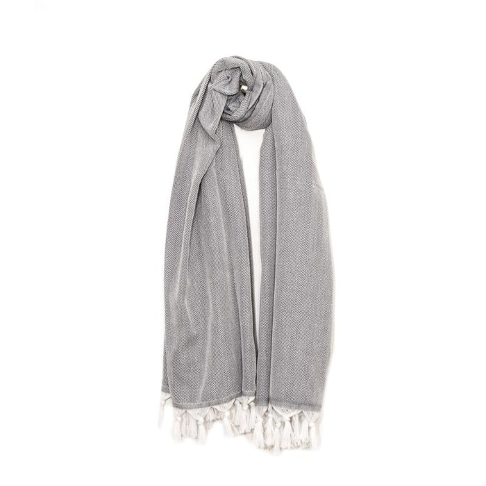 Classic Herringbone Turkish Towel - Navy