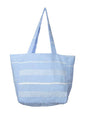 Classic Striped Turkish Towel Bag - Light Blue 
