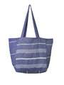Classic Striped Turkish Towel Bag - Navy 