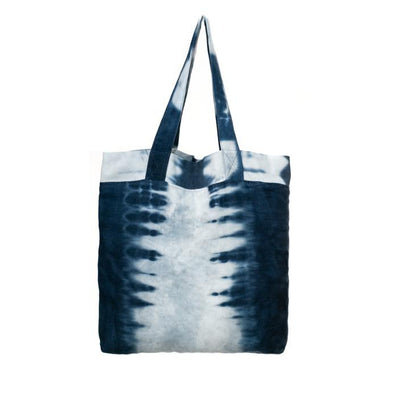 Hand Dyed Shibori Tote Bag - Feather Road