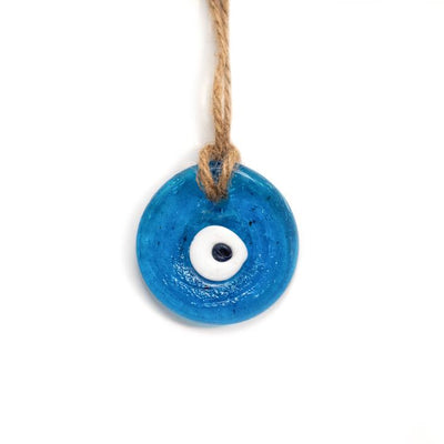Hand Fired Glass Evil Eye - Small