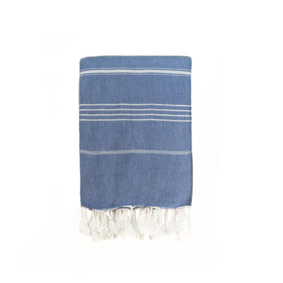 Jumbo Traditional Turkish Towel - Indigo
