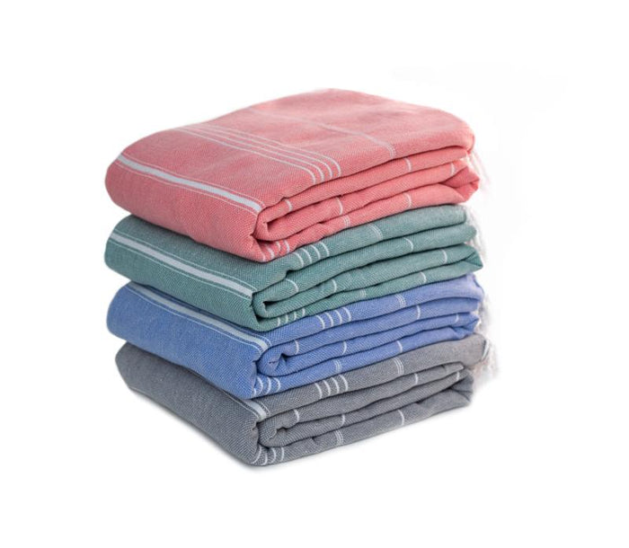 Jumbo Traditional Turkish Towel - Coral