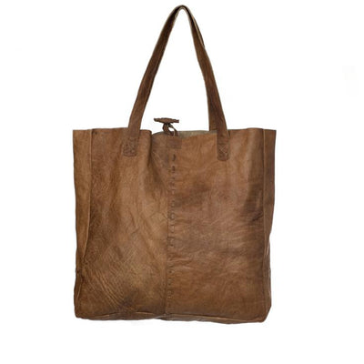 Large Water Buffalo Leather Shopping Bag