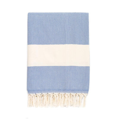 Luxury Herringbone Turkish Towel - Royal