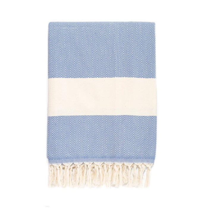 Luxury Herringbone Turkish Towel - Royal