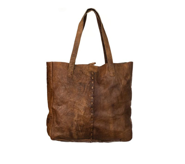 Medium Water Buffalo Leather Shopping Bag