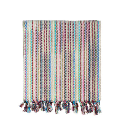 Multi-Colored Woven Turkish Throw - Light