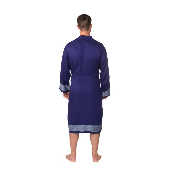 Premium Turkish Cotton Bathrobe - Navy