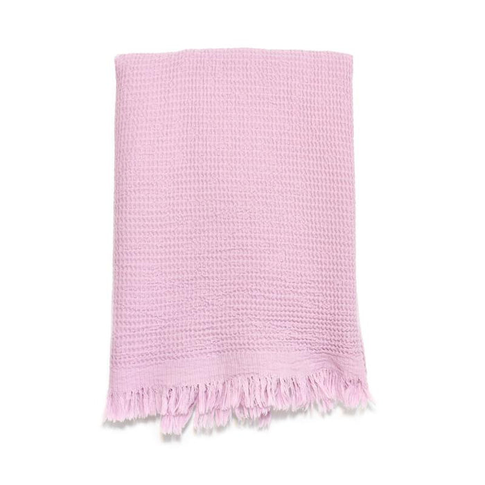 Puffy Waffle Weave Turkish Towel - Pale Lilac