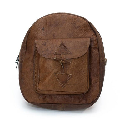 Small Water Buffalo Leather Backpack