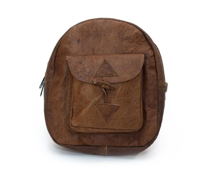 Small Water Buffalo Leather Backpack
