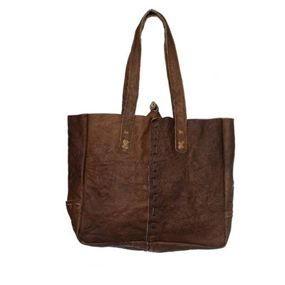 Small Water Buffalo Leather Shopping Bag