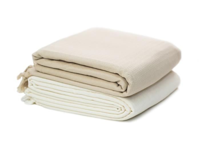 Summerweight Cotton Turkish Throw - Tan