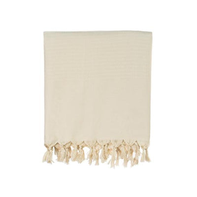 Summerweight Cotton Turkish Throw - Tan 