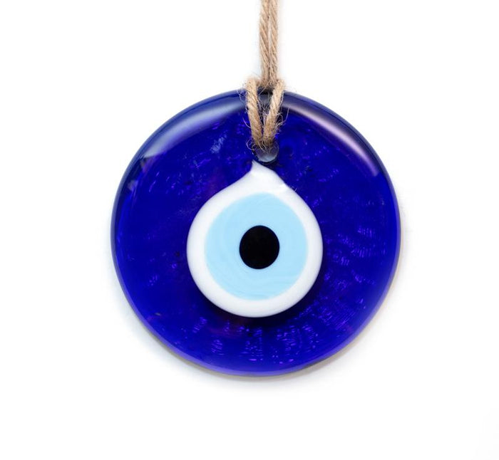 Traditional Blue Glass Evil Eye - Large 