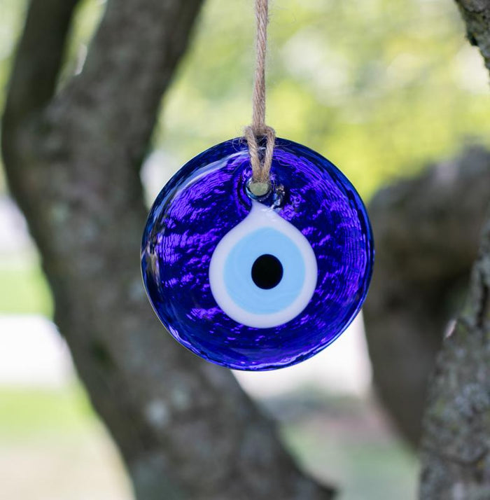 Traditional Blue Glass Evil Eye - Medium