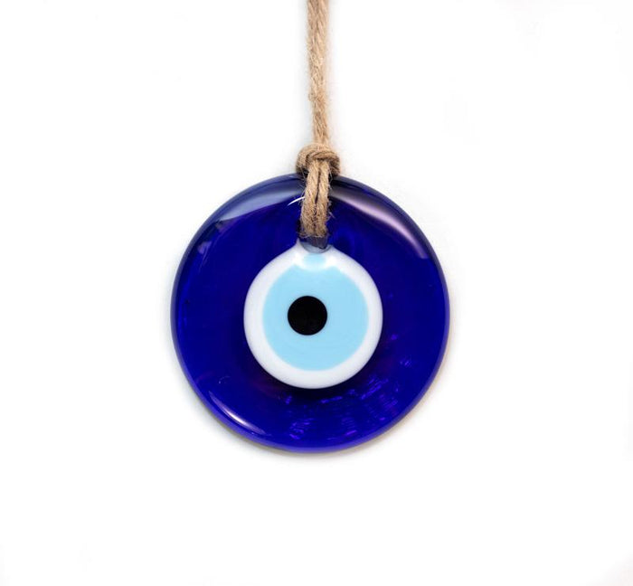 Traditional Blue Glass Evil Eye - Medium 
