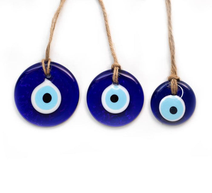 Traditional Blue Glass Evil Eye - Medium