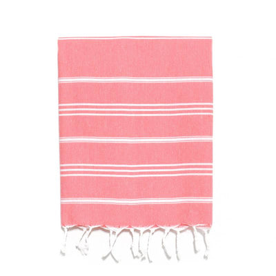 Traditional Turkish Hand Towel - Coral