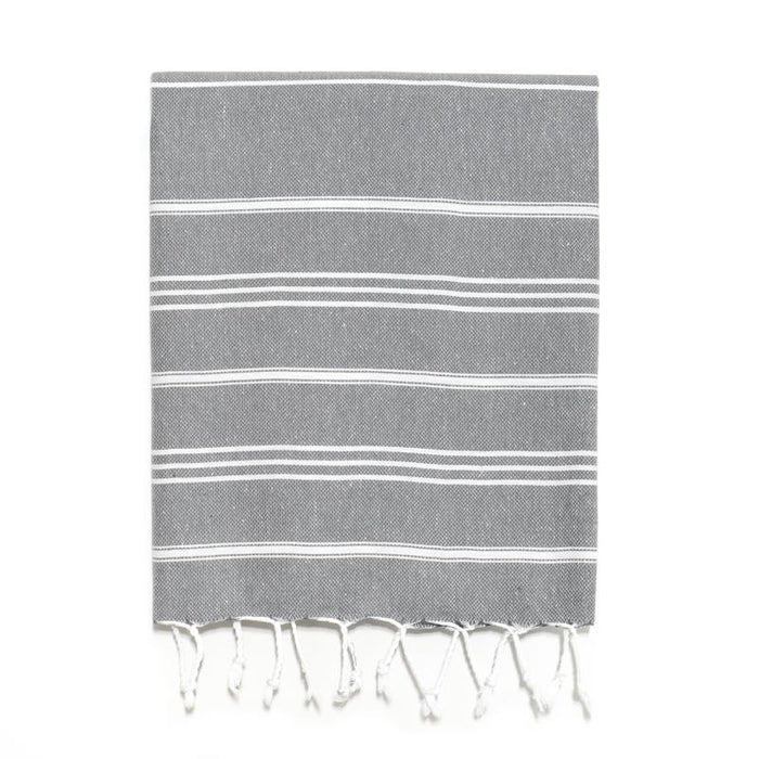 Traditional Turkish Hand Towel - Dark Grey