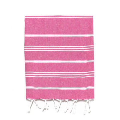 Fuschia Traditional Turkish Hand Towel from The Whirling Girl - Fuchsia
