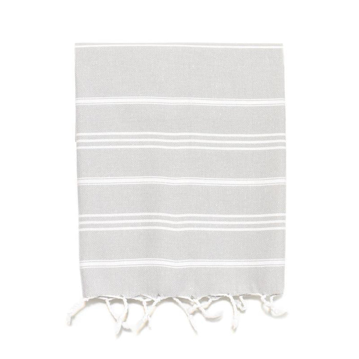 Traditional Turkish Hand Towel - Light Grey
