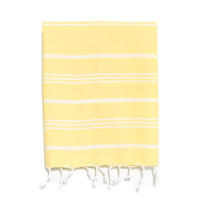 Traditional Turkish Hand Towel - Yellow