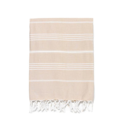 Traditional Turkish Bath Towel -  Cappuccino