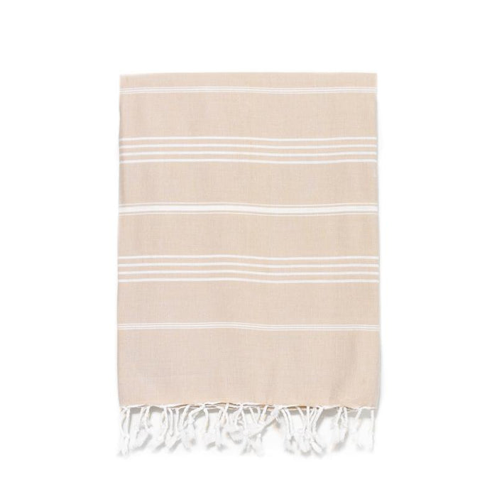 Traditional Turkish Bath Towel -  Cappuccino
