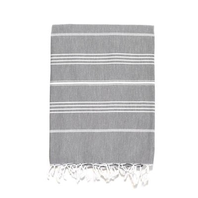 Traditional Turkish Bath Towel - Dark Grey