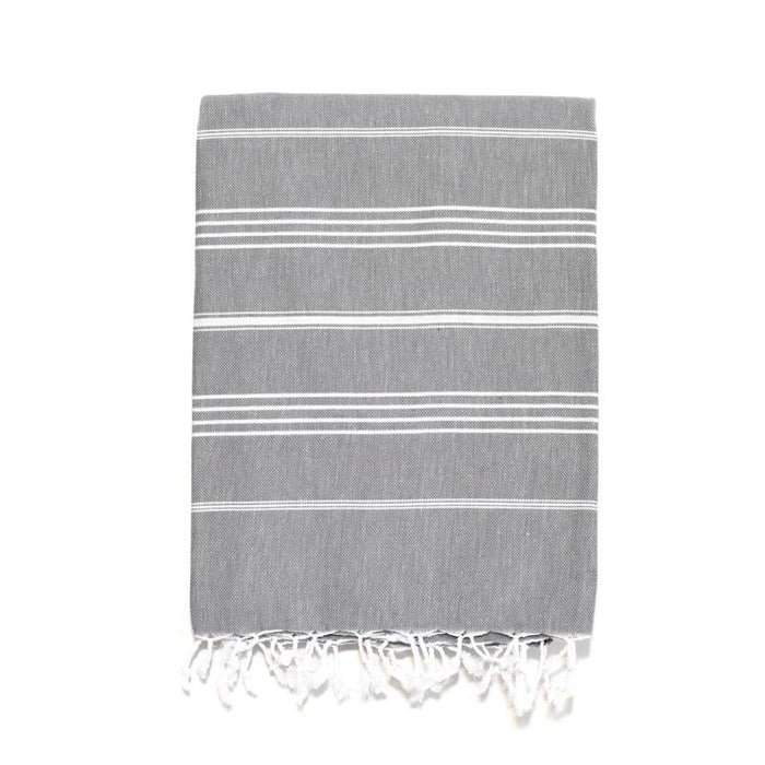 Traditional Turkish Bath Towel - Dark Grey