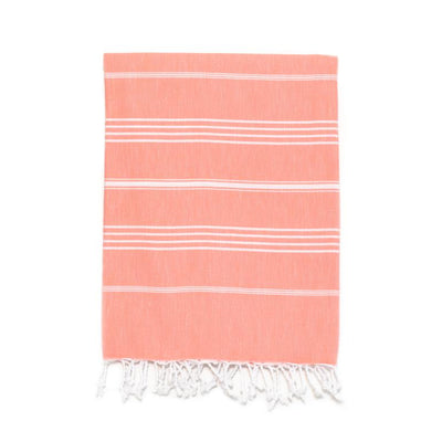 Traditional Turkish Bath Towel - Tangerine
