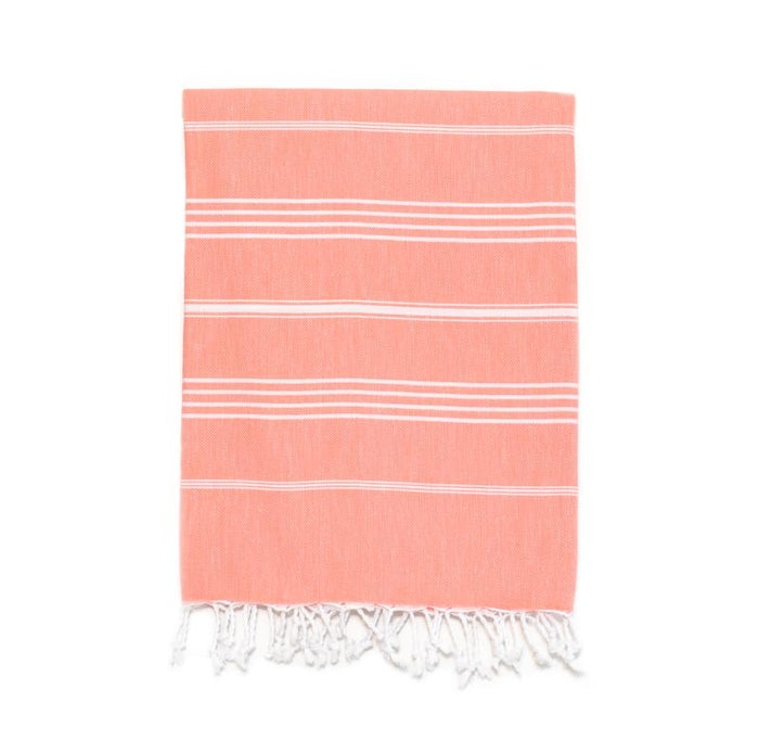 Traditional Turkish Bath Towel - Tangerine