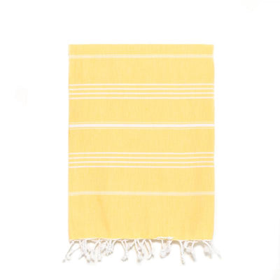 Traditional Turkish Bath Towel - Yellow