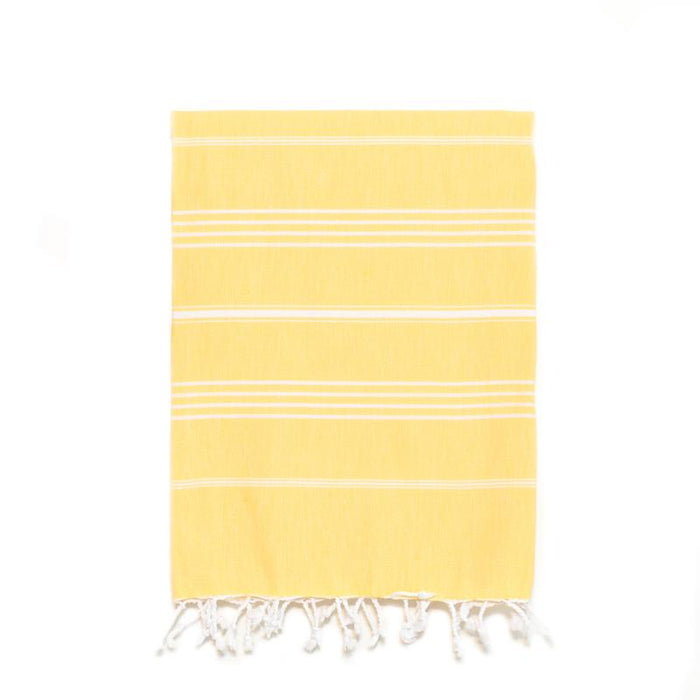 Traditional Turkish Bath Towel - Yellow
