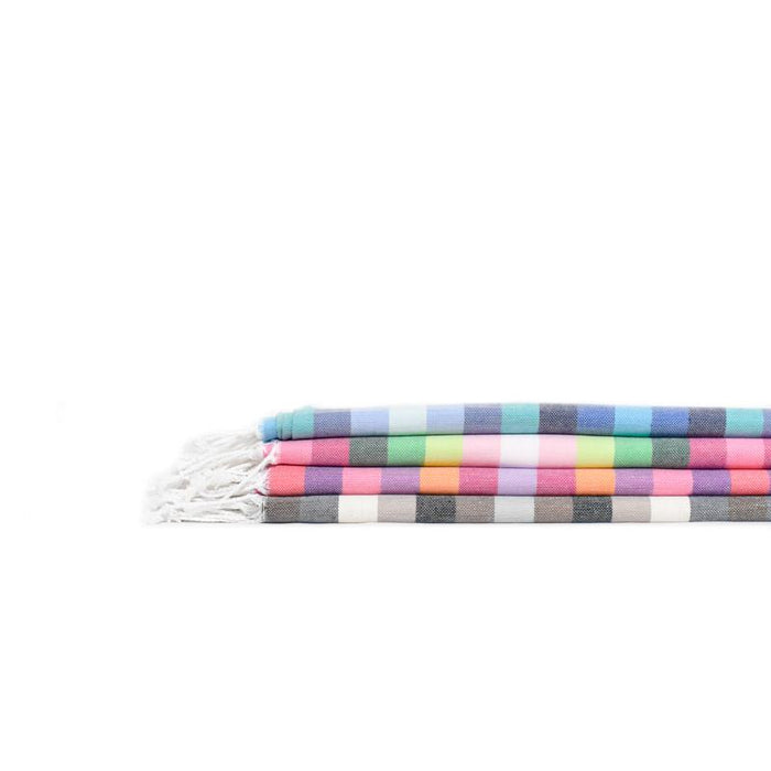 7 Color Striped Turkish Bath Towel - Neutrals