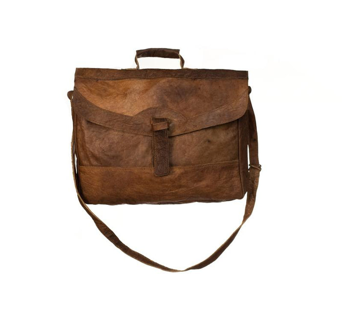 Water Buffalo Leather Briefcase Bag