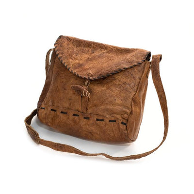 Water Buffalo Leather Camera Bag - Black Stitch