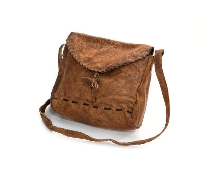 Water Buffalo Leather Camera Bag - Black Stitch