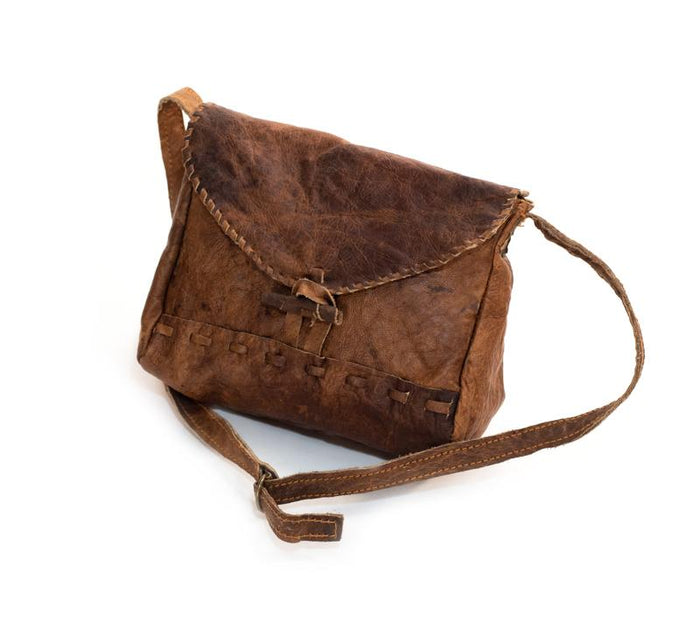 Water Buffalo Leather Camera Bag - Brown Stitch