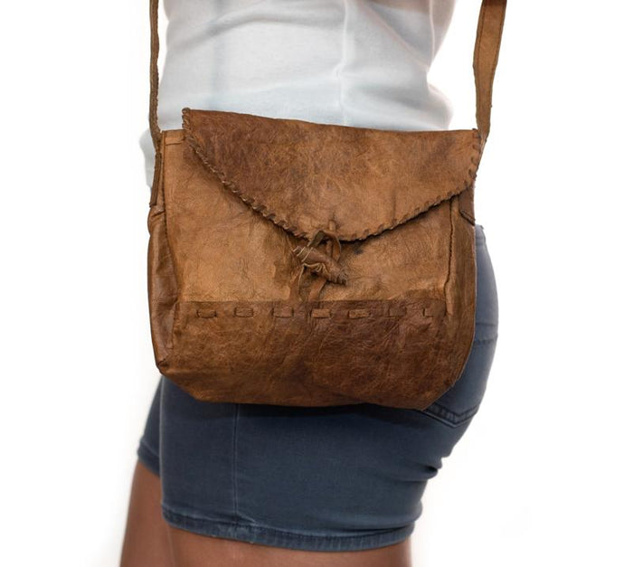 Water Buffalo Leather Camera Bag - Brown Stitch