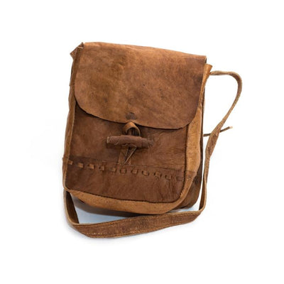 Water Buffalo Leather Mini Bag - Brown