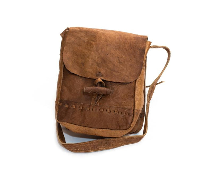Water Buffalo Leather Mini Bag - Brown