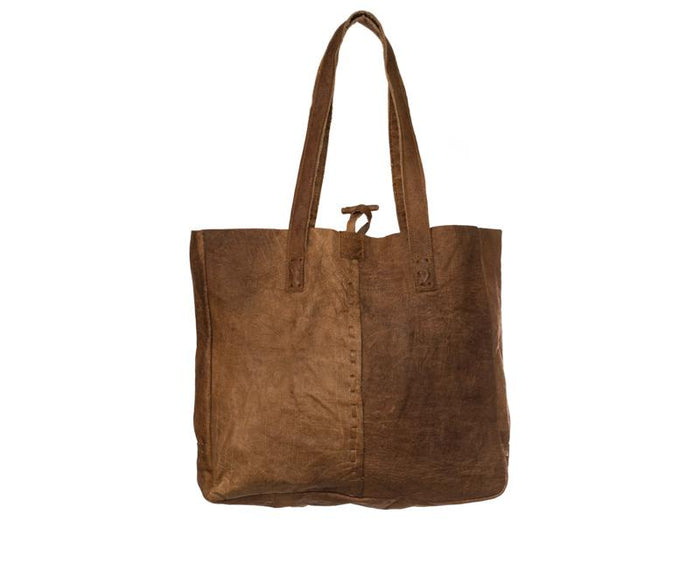 Water Buffalo Leather Shopping Bag Trio