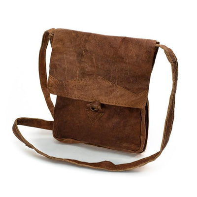 Water Buffalo Leather Simple Bag - Front Plaque